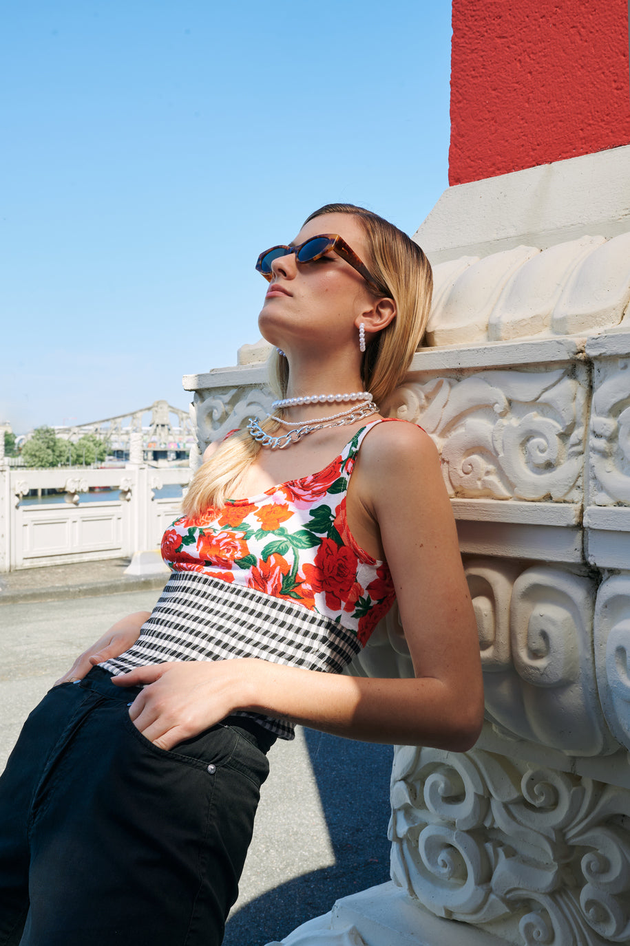 Top vichy Moschino