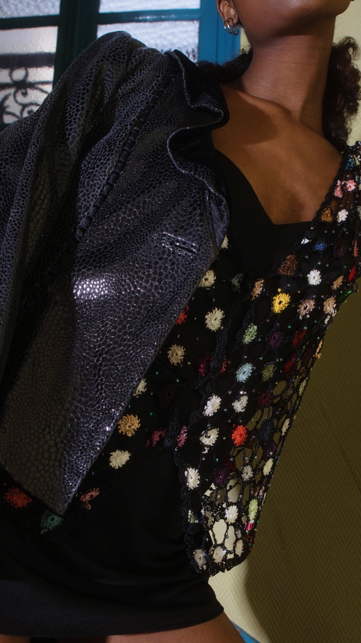 Veste en peau Armani